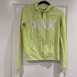 PINK zip up sweater